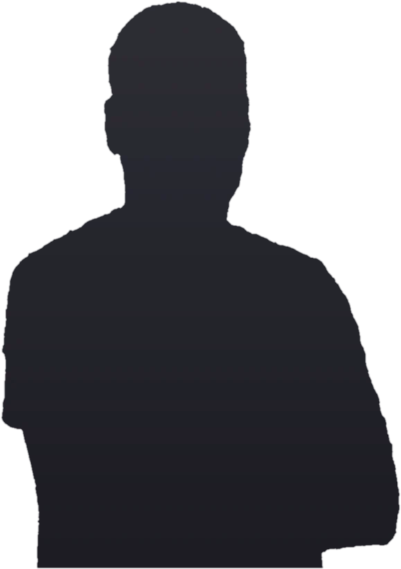 Silhouette of the second co-founder, who leads the build.
